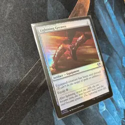 Mtg FOIL Lightning Greaves - Commander Masters + Bonus Foils - Image 1