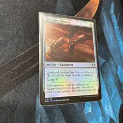 Mtg FOIL Lightning Greaves - Commander Masters + Bonus Foils - Image 3