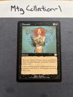 Vintage 1999 MTG Unmask Mercadian Masques 168/350 Regular Rare LP Magic Card - Image 1