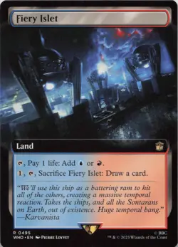 Fiery Islet (Extended Art) R Universes Beyond: Doctor Who 495 - LP MTG - Image 1