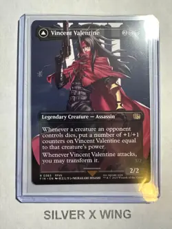 Vincent Valentine Borderless x1, MTG, Magic the Gathering, Final Fantasy, FIN,NM - Image 1