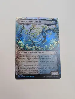 MTG - Deepchannel Duelist (Showcase Foil) - Lorwyn Eclipsed NM/M Condition - Image 1