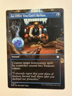 An Offer You Can't Refuse (Borderless) U Foundations 311 NM MTG FDN Regular - Image 1