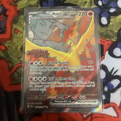 Pokemon TCG Team Rockets Moltres EX#208/182 Destined Rivals NM - Image 1