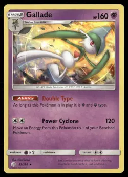 2019 Cosmic Eclipse Set Pokemon Card 082 Gallade NM - Image 1