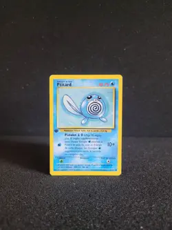 Carte Pokemon Ptitard - Edition 1 - 59/102 Set de Base Francaise FR Poliwag - Image 1