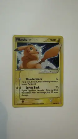 2006 Pokemon EX Holon Phantoms Gold Star #104 Pikachu - Image 1