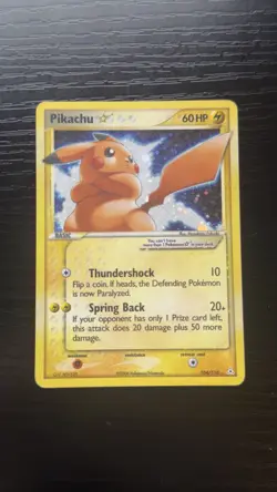 2006 Pokemon EX Holon Phantoms Gold Star #104 Pikachu - Image 5