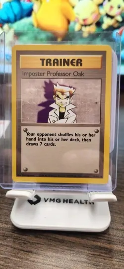 Imposter Professor Oak 73/102 Base Set Trainer 1999 WOTC Vintage Pokemon - Image 1