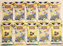 Pokemon TCG: Sword & Shield-Brilliant Stars Sleeved Booster x10 Packs - Image 1