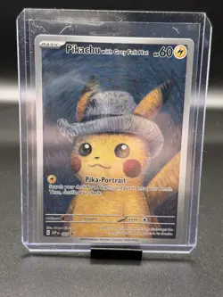 2023 POKEMON SVP EN-SV BLACK STAR PROMO #085 PIKACHU WITH GREY FELT HAT - Image 1