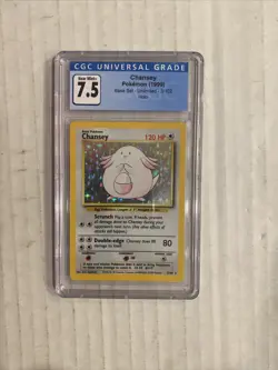Pokemon TCG Base Set Unlimited Holo Chansey 3/102 CGC Near Mint + 7.5 - Image 2