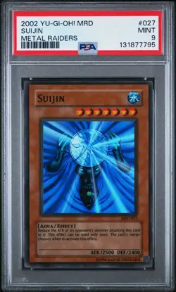 2002 Yu-Gi-Oh! Suijin Metal Raiders MRD Unlimited Super Rare PSA 9 - Image 1