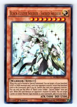 Yugioh Black Luster Soldier BOSH-EN097 Ultra Rare - NM 💎 - Image 1