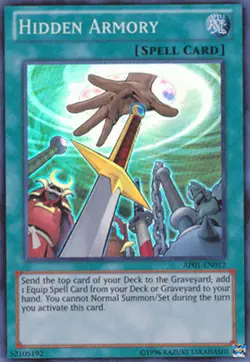 Yugioh! LP Hidden Armory - AP01-EN012 - Super Rare - Unlimited Edition Lightly P - Image 1