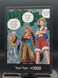 One Piece TCG DON!! Card Trafalgar Law, Eustass Kid and Monkey D. Luffy NM Alt - Image 1