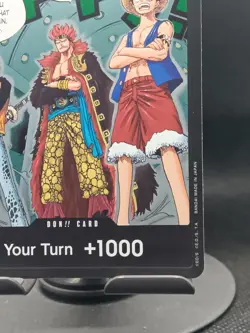 One Piece TCG DON!! Card Trafalgar Law, Eustass Kid and Monkey D. Luffy NM Alt - Image 4
