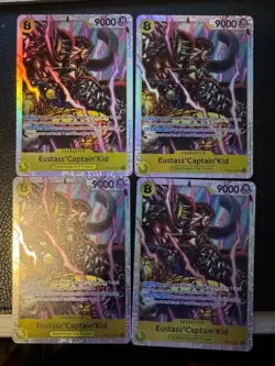 One Piece Eustass “Captain” Kid OP10-112 SR X4 PLAYSET MINT - Image 1