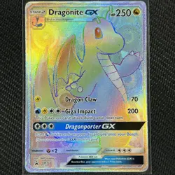 Dragonite GX SM156 Rainbow Pokemon Card English SM Black Star Promos TCG CCG - Image 1
