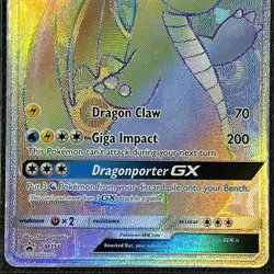 Dragonite GX SM156 Rainbow Pokemon Card English SM Black Star Promos TCG CCG - Image 2