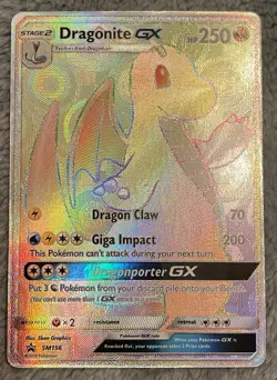 Pokemon Tcg Dragonite GX SM156 Sm Holo PROMO - Image 1