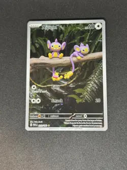 Aipom 211/182 Illustration Rare Pokemon TCG Sv04: Paradox Rift Holo NM/M - Image 1