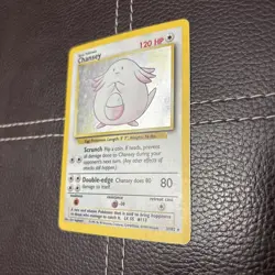 Pokemon TCG - Chansey - 3/102 - Unlimited Base Set - MP/LP Holo Rare (1999) - Image 2