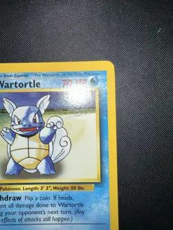 1999 Pokemon TCG Wartortle Base Set 42/102 Regular Unlimited Non-Holo. NM/LP - Image 3