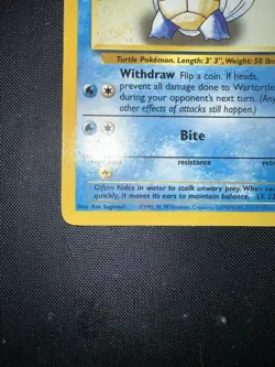 1999 Pokemon TCG Wartortle Base Set 42/102 Regular Unlimited Non-Holo. NM/LP - Image 5