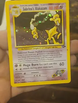 Pokemon Alakazam Holo Rare TCG Gym Challenge Card 16/132 Sabrina's Alakazam - Image 1