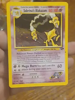Pokemon Alakazam Holo Rare TCG Gym Challenge Card 16/132 Sabrina's Alakazam - Image 2
