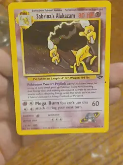 Pokemon Alakazam Holo Rare TCG Gym Challenge Card 16/132 Sabrina's Alakazam - Image 3