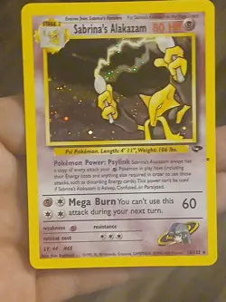 Pokemon Alakazam Holo Rare TCG Gym Challenge Card 16/132 Sabrina's Alakazam - Image 4