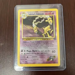 Pokemon Alakazam Holo Rare TCG Gym Challenge Card 16/132 Sabrina's Alakazam - Image 1