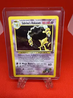 Pokemon Alakazam Holo Rare TCG Gym Challenge Card 16/132 Sabrina's Alakazam - Image 1
