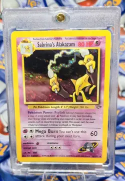Pokemon Alakazam Holo Rare TCG Gym Challenge Card 16/132 Sabrina's Alakazam NM - Image 1