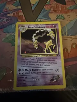 Pokemon Alakazam Holo Rare TCG Gym Challenge Card 16/132 Sabrina's Alakazam - Image 1