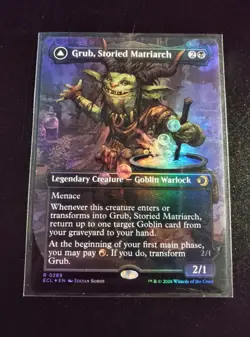 MTG - Grub, Storied Matriarch - 0289 - Rare Foil (Borderless) - Lorwyn Eclipsed - Image 1