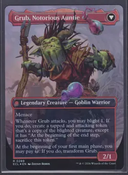 MTG - FOIL BORDERLESS Grub, Storied Matriarch #289 Lorwyn Eclipsed - Image 2