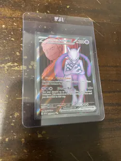 New 2025 Pokemon TCG Destined Rivals Team Rocket's Mewtwo EX UR card #213/182 - Image 1