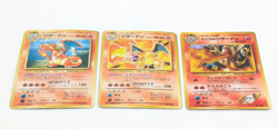 Pokemon Cards Japanese Charizard Holo Rare 3 Set Vintage Old back from JAPAN - Image 1