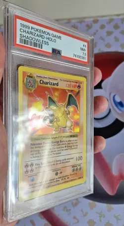PSA 7.5 Shadowless Charizard 4/102 Holo Rare Base Set 1999 - Pokemon Card - Image 2