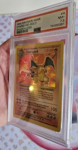 PSA 7.5 Shadowless Charizard 4/102 Holo Rare Base Set 1999 - Pokemon Card - Image 3