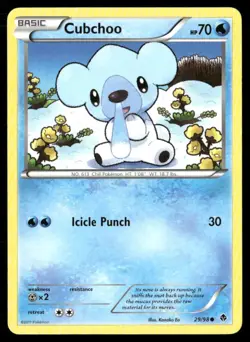 2011 Emerging Powers Set Pokemon Card 29 Cubchoo LP - Image 1