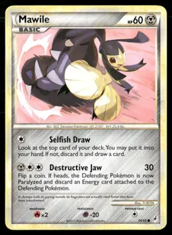 2011 Call of Legends Set Pokemon Card 064 Mawile LP - Image 1