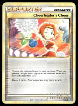 2011 Call of Legends Set Pokemon Card 076 Cheerleader's Cheer LP - Image 1