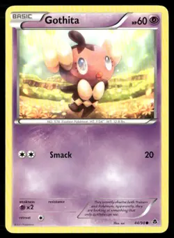 2011 Emerging Powers Set Pokemon Card 44 Gothita LP - Image 1