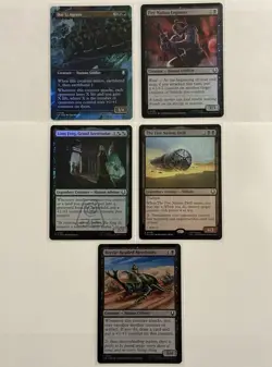 Avatar Foil Long Feng Fire Engineer Dai Li Agents Drill Merchants 5 Card Lot MTG - Image 1