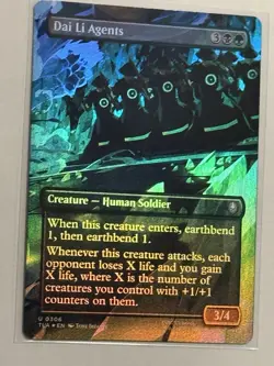 Avatar Foil Long Feng Fire Engineer Dai Li Agents Drill Merchants 5 Card Lot MTG - Image 4