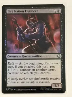 Avatar Foil Long Feng Fire Engineer Dai Li Agents Drill Merchants 5 Card Lot MTG - Image 5